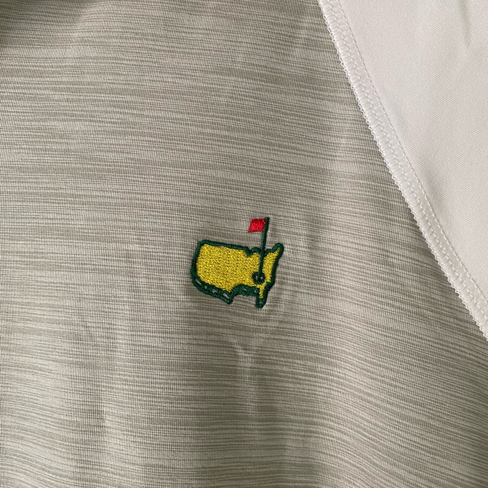 Master’s Augusta National Magnolia Gray and White Women's Top Size Medium - Picture 3 of 4